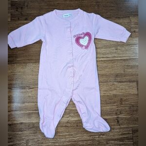 Roots 73 baby girl sleeper. Pink 3-6 months.